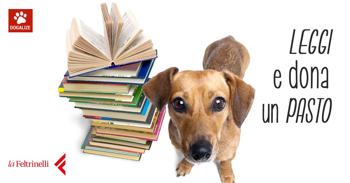 Acquista un libro e doni un pasto a un animale in difficoltà!